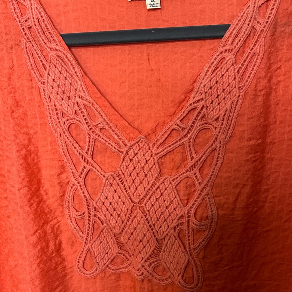 Umgee Salmon Orange Top - Picture 6 of 6